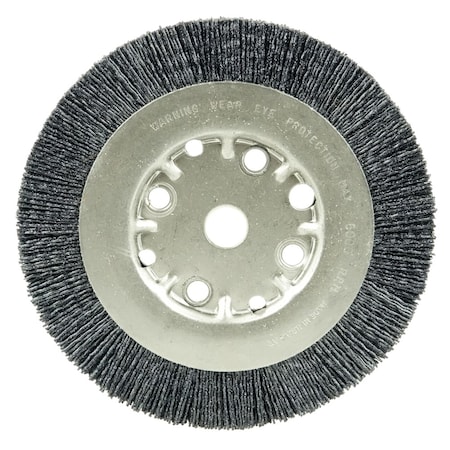 Weiler Burr-Rx 6" Narrow Face Wheel, .043/120CG Crimped Fill, 5/8"-1/2" 31135